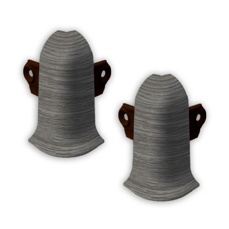 The angle external lexide with a fastener 55mm pine is gray (2pcs/blister)