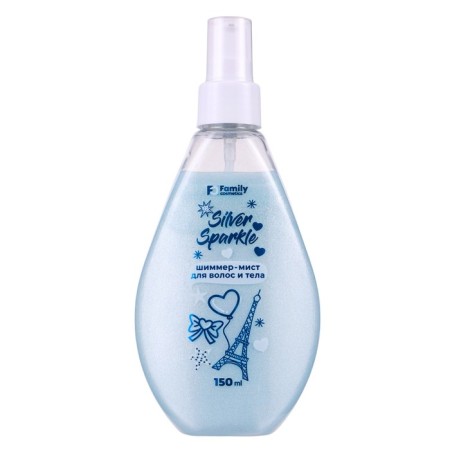 Hair and Body Mist "Family Cosmetics", "Silver Sparkle", 150 ml