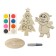 Set for creativity "Wood painting. Snowman with a Christmas tree "