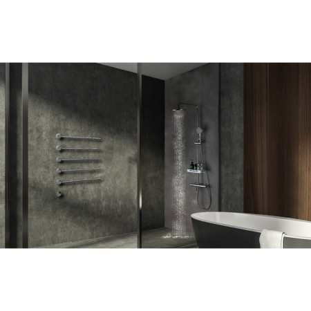 Lemark Yeti LM7010C bath mixer, single -leaf, tropical shower, thermostat, chrome-2