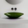ABBER KRISTALL AT2812EMEMERALD sink, overhead, 535x425x150 mm, green