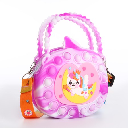 Bag's bag with lightning, lilac color