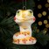 Christmas tree toy "Snake Red Smile", 7 cm, porcelain