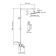 The shower system wasserkraft a277.255.218.bm, tropical shower, shower, black