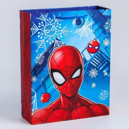 New Year. Gift package, 31x40x11 cm, packaging, spider-man-1