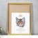 Photo frame plastic 35x50 cm, gold line (plastic screen)