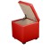 Puff Riga 400x400x430 Red glossy