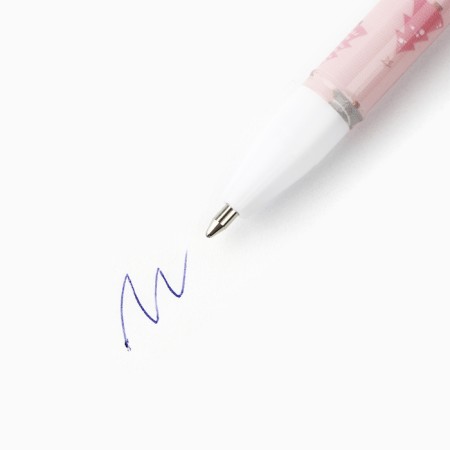 Ballpoint pen with cap "Happy pen", plastic, blue paste 0.5 mm-2