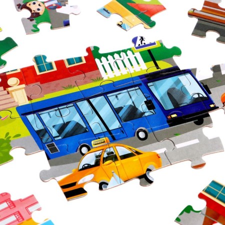 Puzzle with the flashlight "City Life", 88 details-4