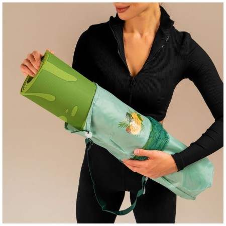 Sangh yoga-brush cover "Tropics", green color-7