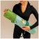 Sangh yoga-brush cover "Tropics", green color