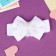 Hair bandage "chosen" shine stars, 16x3 cm, white