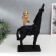 Polystone souvenir "Kid on horseback" 40x12x28 cm