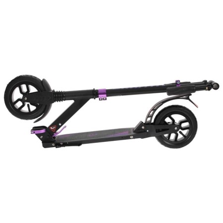 Aluminum scooter, folding, inflatable wheels 200 mm, 2 shock absorbers-9