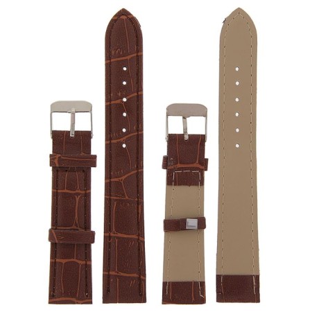 Solomon watch strap, 18 mm, eco-leather, L-19 cm, brown-1