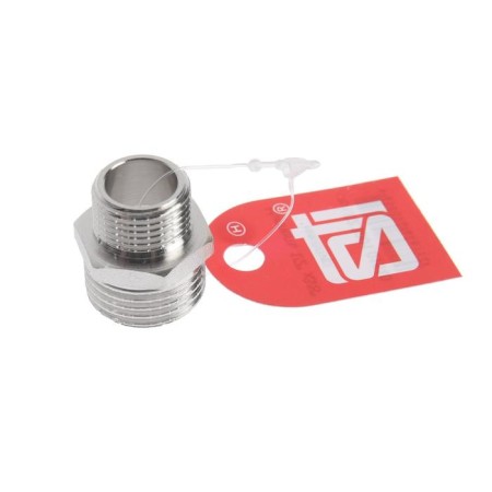 Nipple of transitional STI, 1/2 "x3/8", nickelized brass