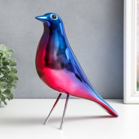Souvenir Polystone "Bird" chameleon 25.5x25x8 cm-4