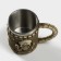 Stainless steel mug "Skull. Halloween ", 400 ml, beige color
