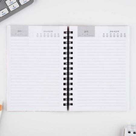 Gift set: notebook A6, 60 sheets and magnetic bookmarks 2 pcs "Best Teacher"-3