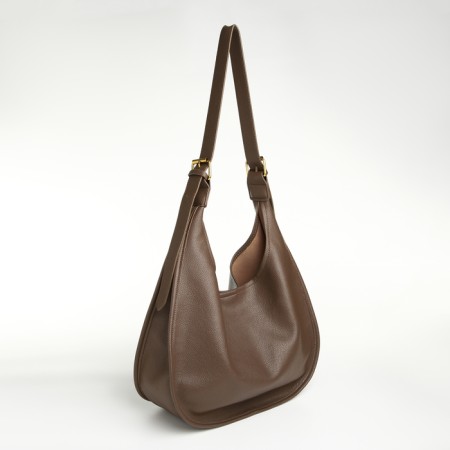 Women's bag on magnet Textura, average size, brown color-3