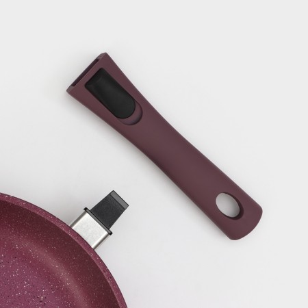 Trendy Style pan, d = 26 cm, removable handle, anti -stick coating, purple color-2