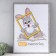 Photo frame plastic "Frosty silver style" 50x70 cm, frosty silver