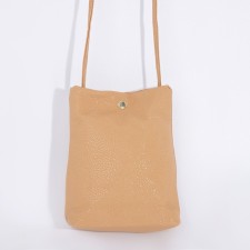 Cross-Body bag on the valve, beige color