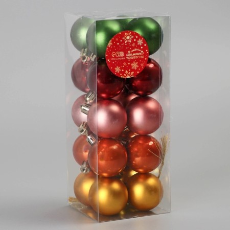 Set of balls plastic D-4 cm, 20 pcs "Bright Assorted" mix-1