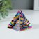 Souvenir glass pyramid "Smiles" 6x6x6 cm