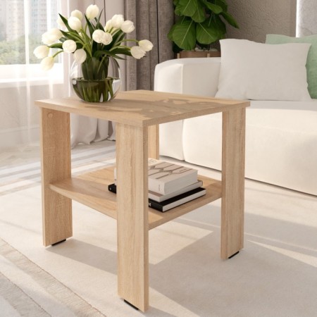 Journal table, 500 × 450 × 473 mm, sonoma oak color