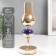 Summary Metal for 1 candle "Blue marble element" gold 27x10x10 cm