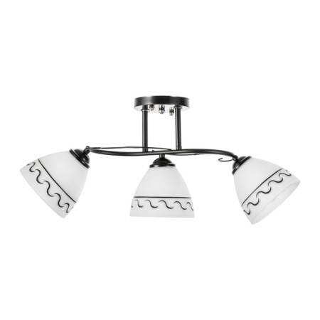 Aurora chandelier 3he27 40W Black 58x26 cm-4