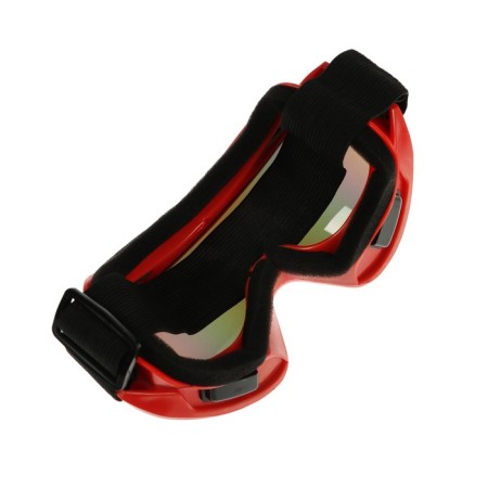 Glass-mask for motorcycle driving, chameleon glass, orange color-2