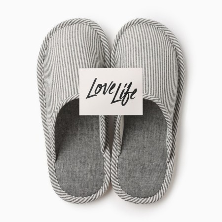 Male slippers, size 42-43, gray color-15