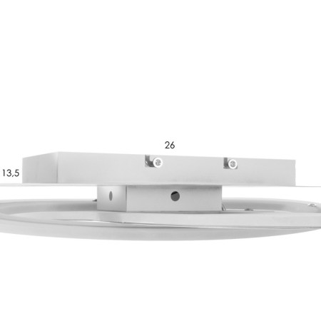 LUSTRAL STDD "Dolphin LED 140W 3000-6000K Dimmer White 60x60x9 cm Bayerlux-9