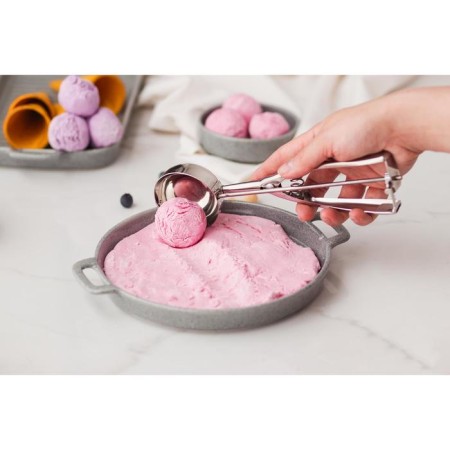 Spoon for ice cream, 22 cm, 50 ml, chrome color-6