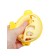 Silicone teether for teeth with a rattle of “fish”, in the case, yellow color, crumb I