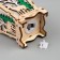 Christmas tree toy "Lantern with a deer", from batteries, a glow of warm white