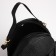 Women's backpack of artificial leather with lightning, 1 pocket, black color