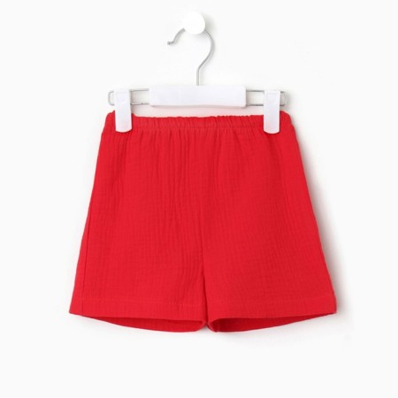 Kit for girls (blouse, shorts) minku red color, height 116-10