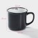 Mug ceramic shade "Emal", 340 ml, black color
