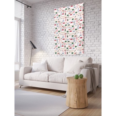 Decorative panel with photo printing "The mood of the holiday", vertical, size 150x200 cm