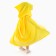 Carnival cloak for children, plush yellow, length 110 cm