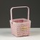 Wicker basket, 15 x 15 x 12/24 cm, Roy, sequoia