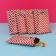 Gift, metallized package, "zig-zag" red 17x25 cm, 20 microns 10 pcs set
