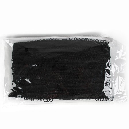 Black braid with festons 1.1 cm, 50 m-3