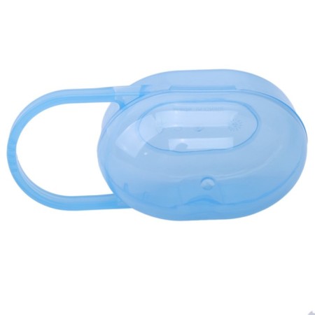 A container for storing and sterilizing children's nipples and dummy, blue color