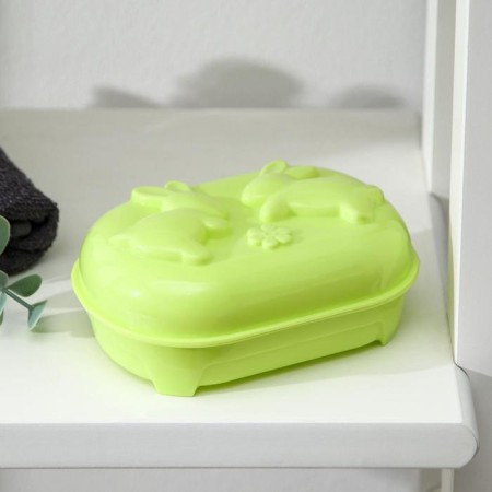 Taped -soap plastic "rabbits", 12 × 8 × 4.5 cm, color mix-4