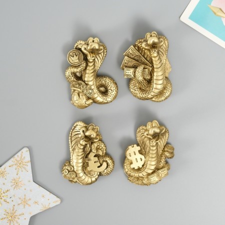 Magnet Polystone "Money Snake" Bronze Mix 5x2x7 cm