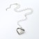 Pearl pearl "heart" maxi color silver, 40cm